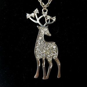 🍍 3 for $25 SALE Crystal Deer Pendant Chain